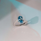 14kt Rose Gold Skyborne Colored Lab Diamond Ring (3 Ct. Tw.) model