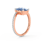 14kt Rose Gold Skyborne Colored Lab Diamond Ring (3 Ct. Tw.) right