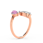 9ct Rose Gold Break of Dawn Colored Lab Diamond Ring (2 Ct. Tw.) right