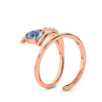 9ct Rose Gold Before the Rainbow Colored Lab Diamond Ring (1 Ct. Tw.) right