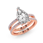 9ct Rose Gold Aurora Colored Lab Diamond Ring (3 Ct. Tw.) front image