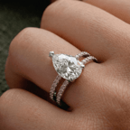 9ct Rose Gold Aurora Colored Lab Diamond Ring (3 Ct. Tw.) model