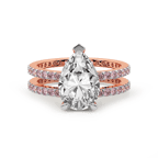 9ct Rose Gold Aurora Colored Lab Diamond Ring (3 Ct. Tw.) side right image one