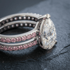 9ct Rose Gold Aurora Colored Lab Diamond Ring (3 Ct. Tw.) color product image two