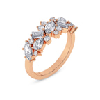 9ct Rose Gold The Evening Cluster ring (1 3/4 Ct. Tw.) front image