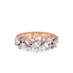 9ct Rose Gold The Evening Cluster ring (1 3/4 Ct. Tw.) side right image one