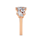 9ct Rose Gold The Evening Cluster ring (1 3/4 Ct. Tw.) standing product image one