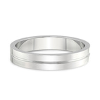 9ct White Gold Amour Men's Band front image