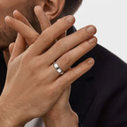 14kt White Gold Infinite Love Couple Rings (1/50 Ct. Tw.) model