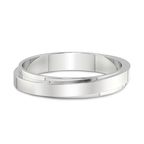 9ct White Gold Infinite Layer Men's Band front image