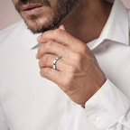 Platinum Eternal Love Couple Rings (1/6 Ct. Tw.) model