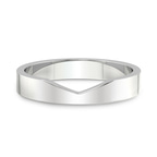 9ct White Gold Eternal Valley Men's Band front image