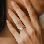 Platinum Forever Love Couple Rings her model