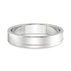 9ct White Gold Forever Men's Band front image