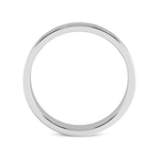 9ct White Gold Crossline Milgrain Men's Band right