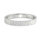 9ct White Gold Signature Men's Band front image