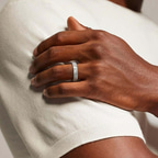 9ct White Gold Signature Men's Band model