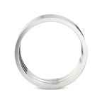 18kt White Gold Unfading Two-Tone Men's Band right