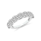 9ct White Gold Leandra Round Lab Diamond Anniversary Band (1 Ct. Tw.) right