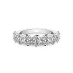 10kt White Gold Yolanda Oval Lab Diamond Anniversary Band (3 Ct. Tw.) front image