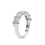 10kt White Gold Yolanda Oval Lab Diamond Anniversary Band (3 Ct. Tw.) left