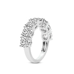 Platinum Adela Round Lab Diamond Anniversary Band (3 Ct. Tw.) left