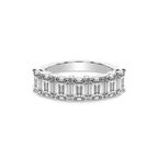 10kt White Gold Luisa Emerald Lab Diamond Anniversary Band (5 Ct. Tw.) front image