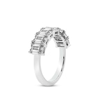 10kt White Gold Luisa Emerald Lab Diamond Anniversary Band (5 Ct. Tw.) left