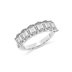 10kt White Gold Luisa Emerald Lab Diamond Anniversary Band (5 Ct. Tw.) right