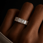 14kt White Gold Marcela Emerald Lab Diamond Anniversary Band (1 Ct. Tw.) model