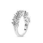 14ct White Gold Rafaela Heart Lab Diamond Anniversary Band (4 Ct. Tw.) left