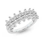 14ct White Gold Callista Marquise Lab Diamond Anniversary Band (1 Ct. Tw.) right