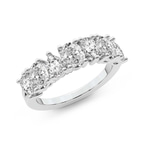 14kt White Gold Elara Oval and Pear Lab Diamond Anniversary Band (2 Ct. Tw.) right