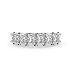 Platinum Minerva Oval Lab Diamond Anniversary Band (4 Ct. Tw.) front image