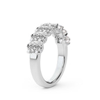 Platinum Minerva Oval Lab Diamond Anniversary Band (4 Ct. Tw.) left