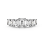 10kt White Gold Aphrodite Emerald Lab Diamond Anniversary Band (5 Ct. Tw.) front image