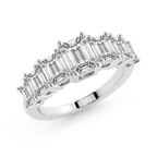 10kt White Gold Aphrodite Emerald Lab Diamond Anniversary Band (5 Ct. Tw.) right