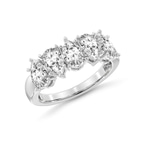 Platinum Blakely Pear Lab Diamond Anniversary Band (1/2 Ct. Tw.) side right image one