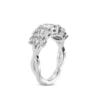 Platinum Serafina Oval Lab Diamond Anniversary Band (2 Ct. Tw.) left