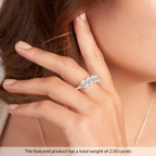Platinum Serafina Oval Lab Diamond Anniversary Band (2 Ct. Tw.) model