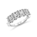 Platinum Serafina Oval Lab Diamond Anniversary Band (2 Ct. Tw.) right