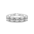 9ct White Gold Cassia Cushion Lab Diamond Anniversary Band (1/2 Ct. Tw.) front image
