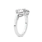 Platinum Meg Two Stone Pear and Heart Toi et Moi Lab Grown Diamond Ring (2 Ct. Tw.) standing product image one