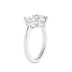 Platinum Luisa Two Stone Round and Princess Toi et Moi Lab Grown Diamond Ring (3 Ct. Tw.) left
