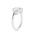 Platinum Lola Two Stone Heart and Emerald Toi Et Moi Lab Grown Diamond Ring (1 Ct. Tw.) left