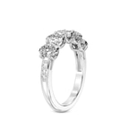 Platinum Eliana Oval Lab Diamond Anniversary Band (5 Ct. Tw.) left