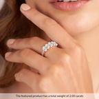 Platinum Eliana Oval Lab Diamond Anniversary Band (5 Ct. Tw.) model