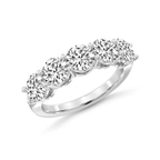 14kt White Gold Elowyn Round Lab Diamond Anniversary Band (1 Ct. Tw.) right