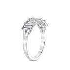 9ct White Gold Thalia Emerald Lab Diamond Anniversary Band (1/2 Ct. Tw.) left