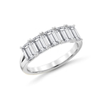 9ct White Gold Thalia Emerald Lab Diamond Anniversary Band (1/2 Ct. Tw.) right